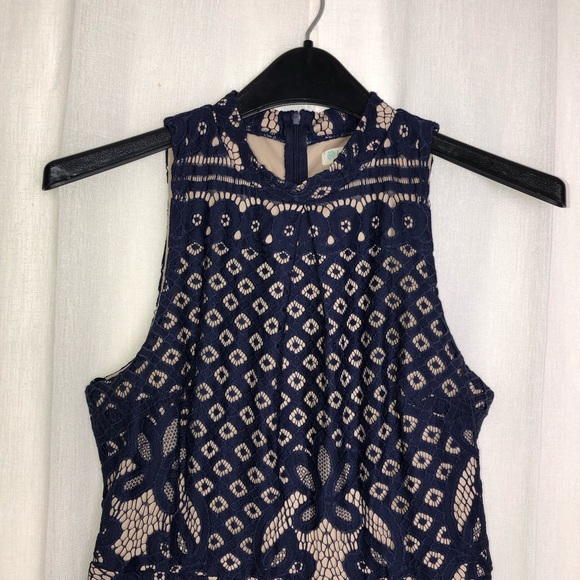 Love fire navy blue dress size M - Picture 2 of 8